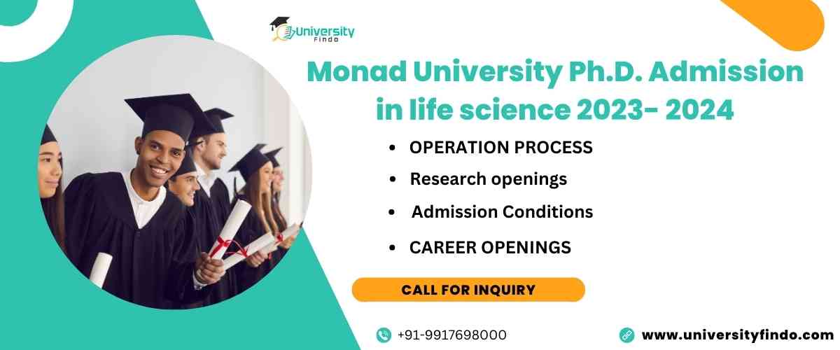 Monad University Ph.d. Admission in Life science 2023- 2024